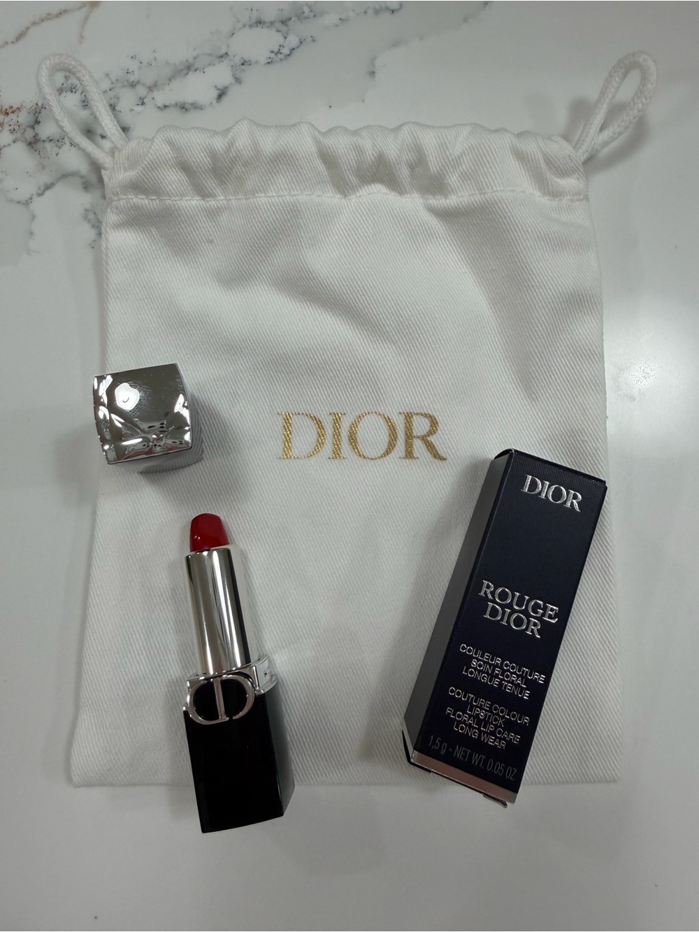 Dior Travel Size Rouge Dior Red Lipstick